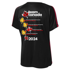 2024 CKC Agility Team Canada - Performance Style T-shirt Leaves Option