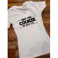 May The Course Be With You Cotton Tee